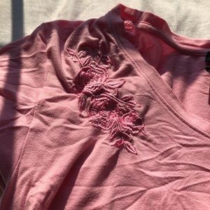 Rue 21 pink shirt large